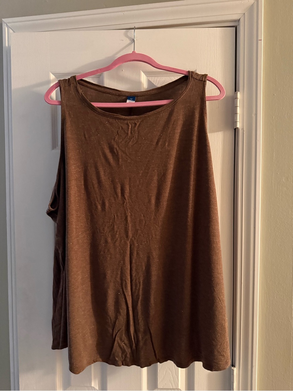Old Navy Brown Scoop Neck Tank Top